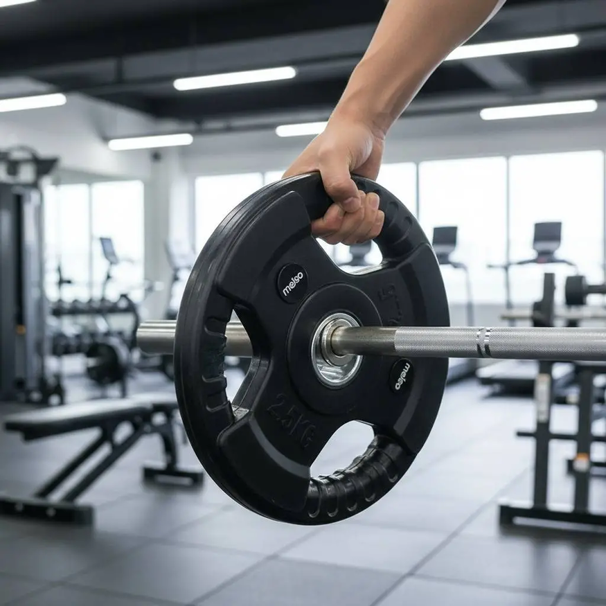 Disco Engomado Con Agarre 2.5kg 30mm Pesas Gym Fit