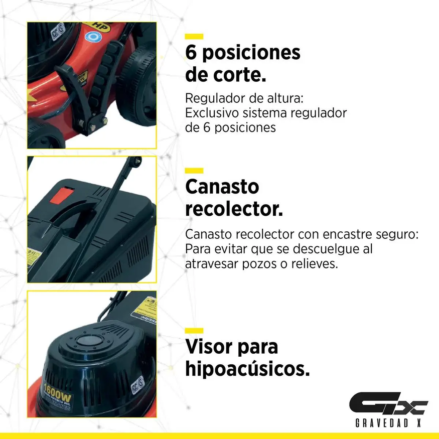 Cortadora De Césped Dibra Grama Bahiana 1600 Watts