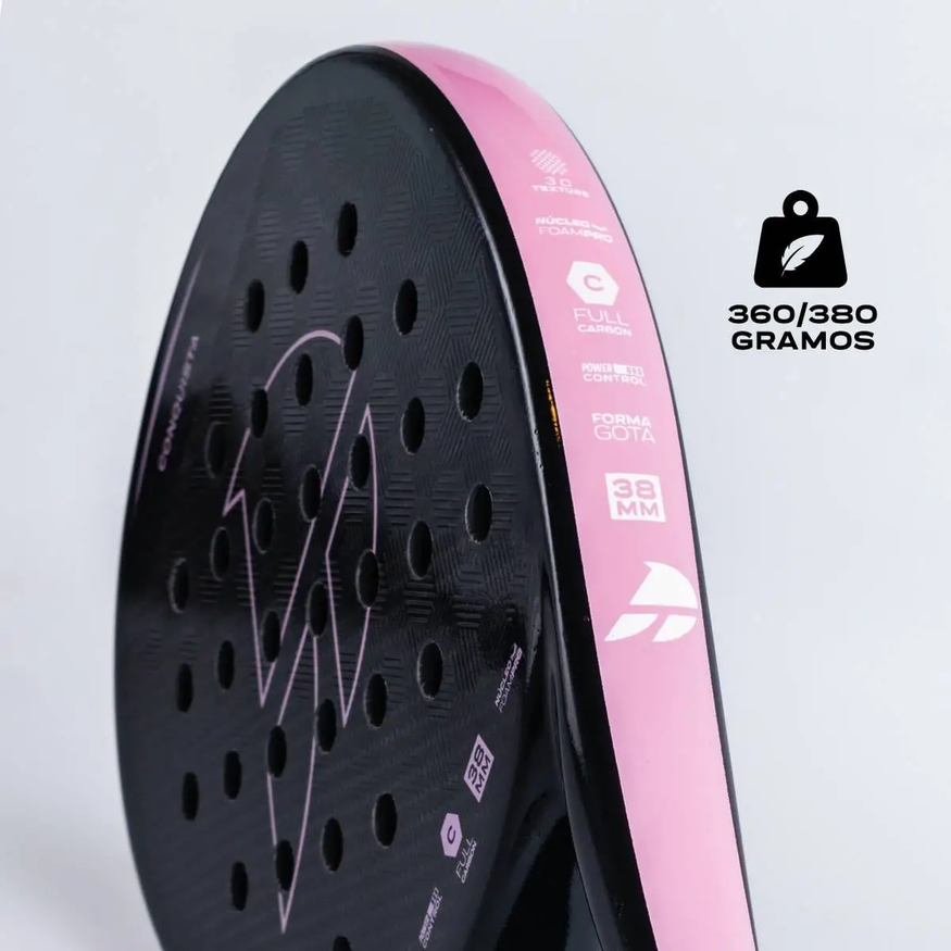 Paleta Padel Conquista Atila Full Carbono Liviana