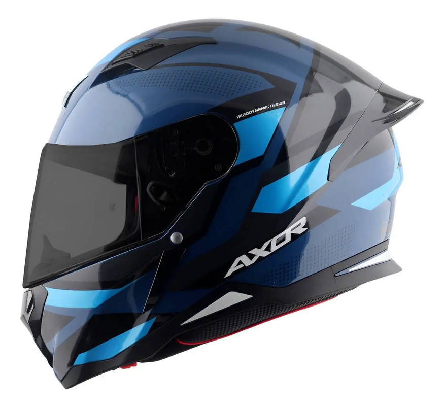 Casco Moto Integral Axor Hunter Alerón Doble Certificación