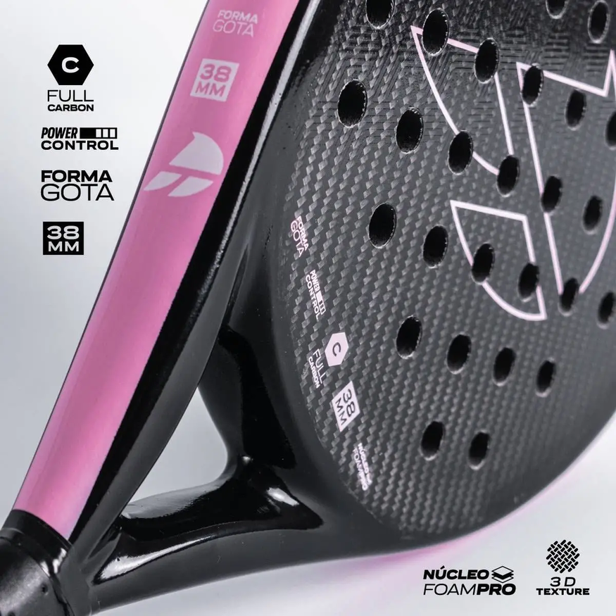 Paleta Padel Conquista Atila Full Carbono Liviana