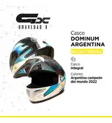 Casco Moto Vertigo Dominium Argentina Ed Limitada