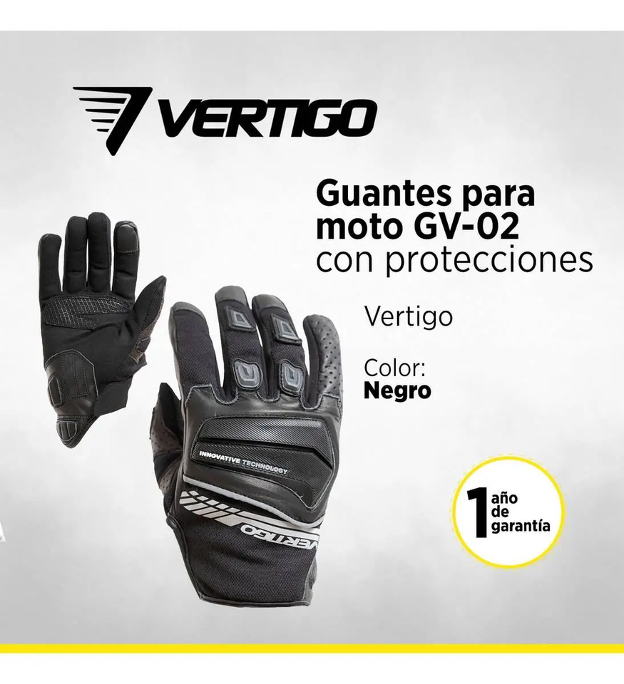 Guantes Moto Vertigo Con Protección