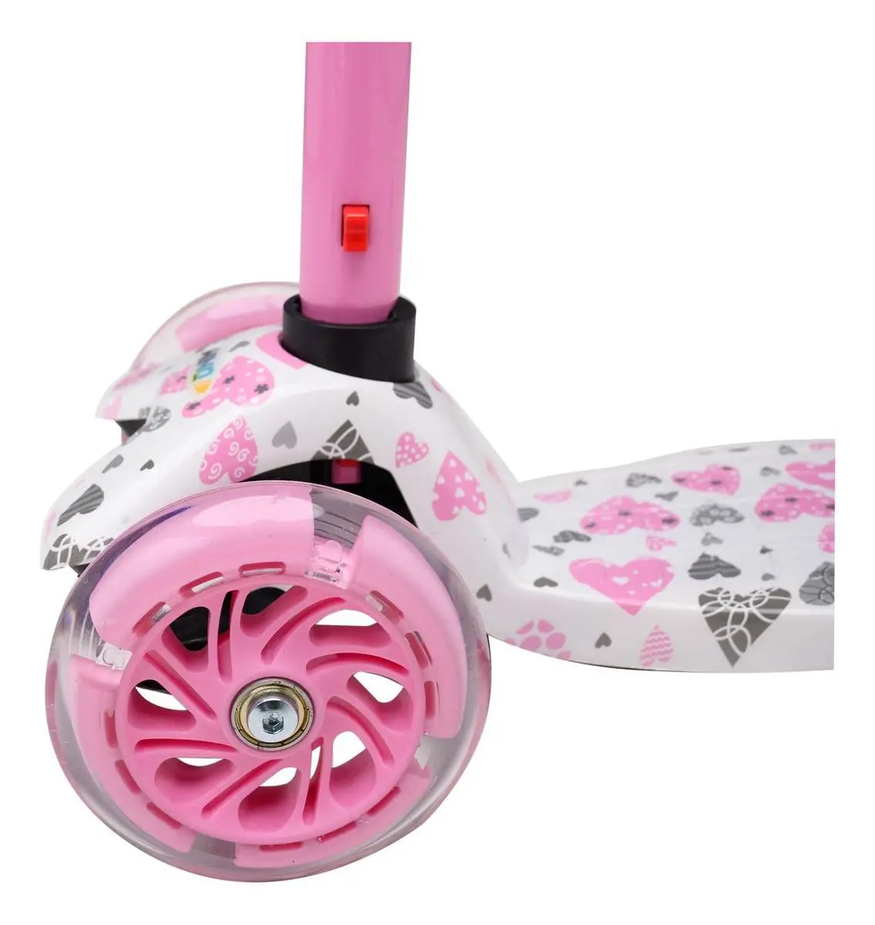 Monopatín Infantil Wind Rainbow 3 Ruedas Led Aluminio