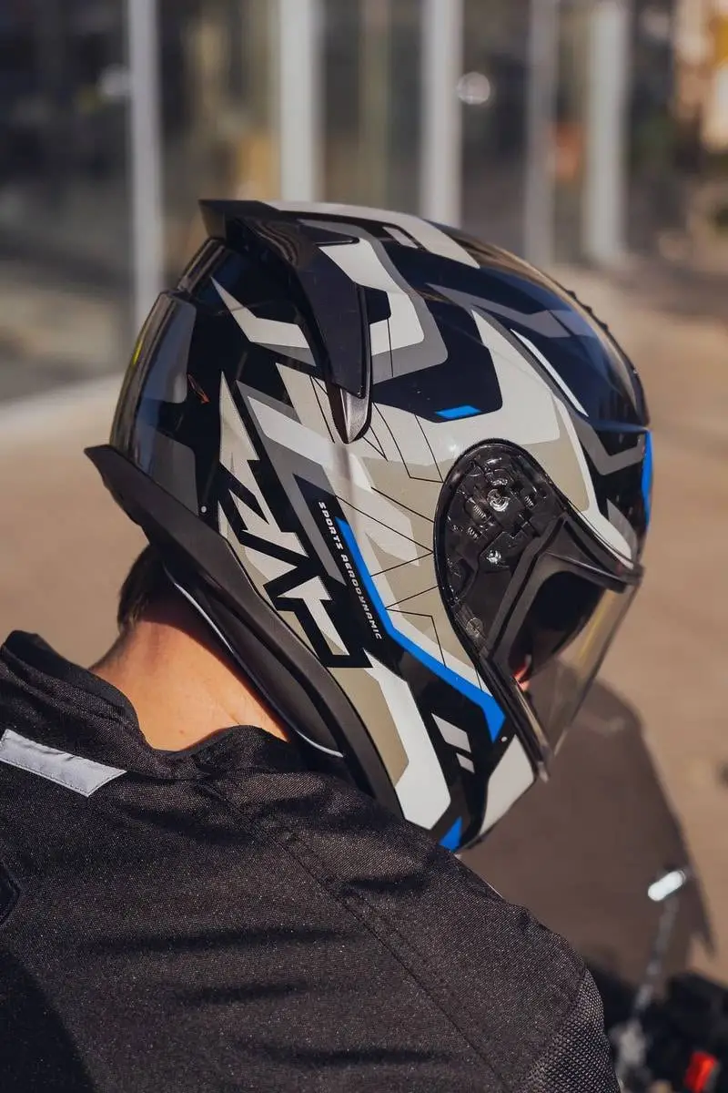 Casco Moto Vertigo Integral Zap Volt Doble Visor Alerón