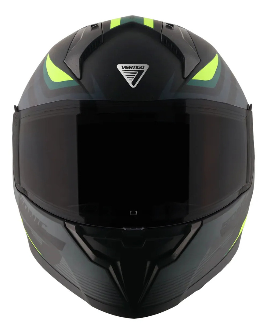 Casco Moto Integral Vertigo Sonic Trigger Alerón Visor Fume