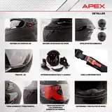 Casco Moto Integral Axor Street Solid Dos Visor Apto Pinlock