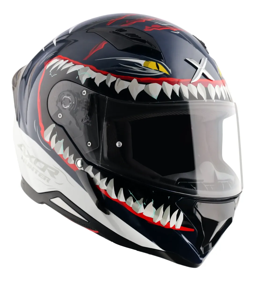 Casco Moto Integral Axor Hunter Alerón Doble Certificación