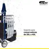 Carrito De Playa Aluminio Mor Soporte Conservadora