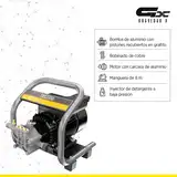 Hidrolavadora Barovo Motor Monofásico 1,8kw 8mts Manguera