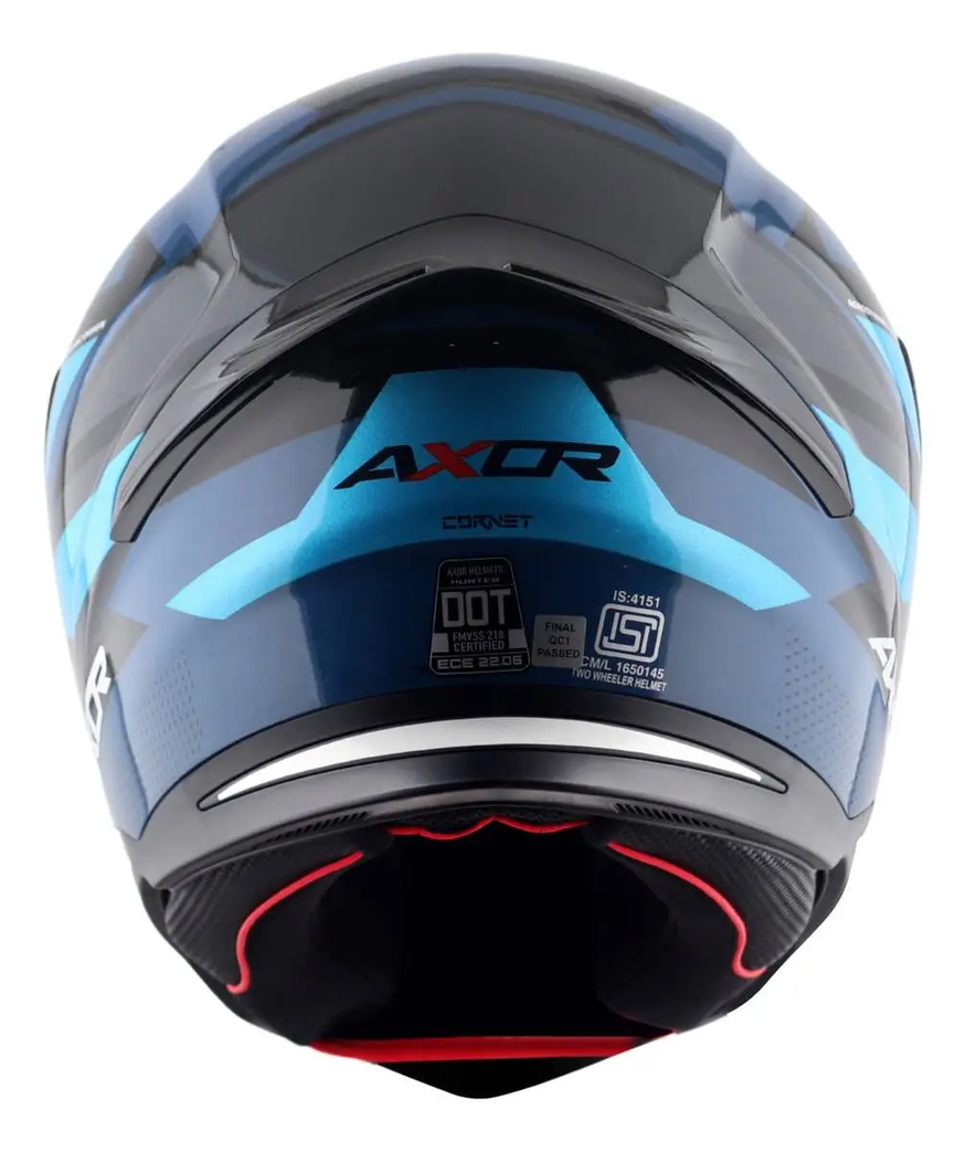 Casco Moto Integral Axor Hunter Alerón Doble Certificación