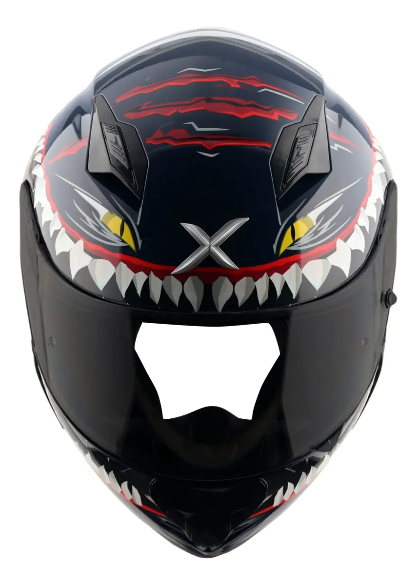 Casco Moto Integral Axor Hunter Alerón Doble Certificación