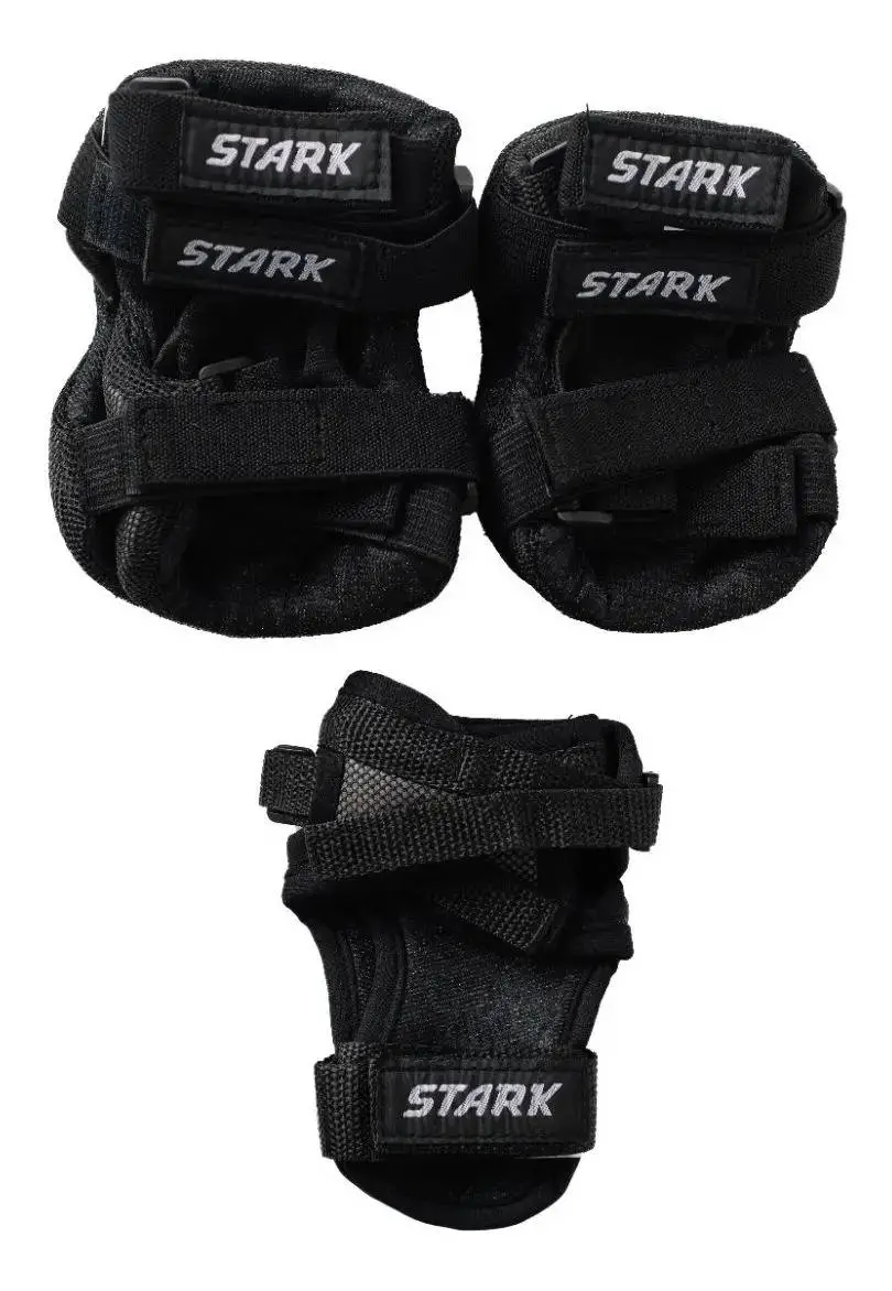Kit Protecciones Black Stark P/ Rollers, skate