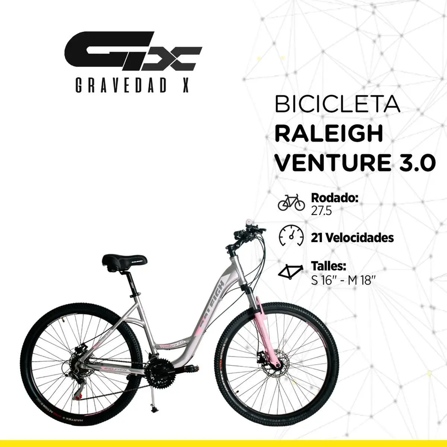 Bicicleta Raleigh Venture27.5 Aluminio Suspensión