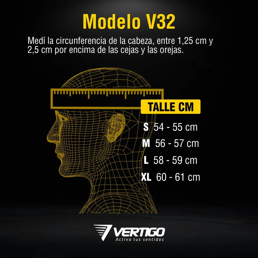 Casco Integral Moto Vertigo V32 Influence