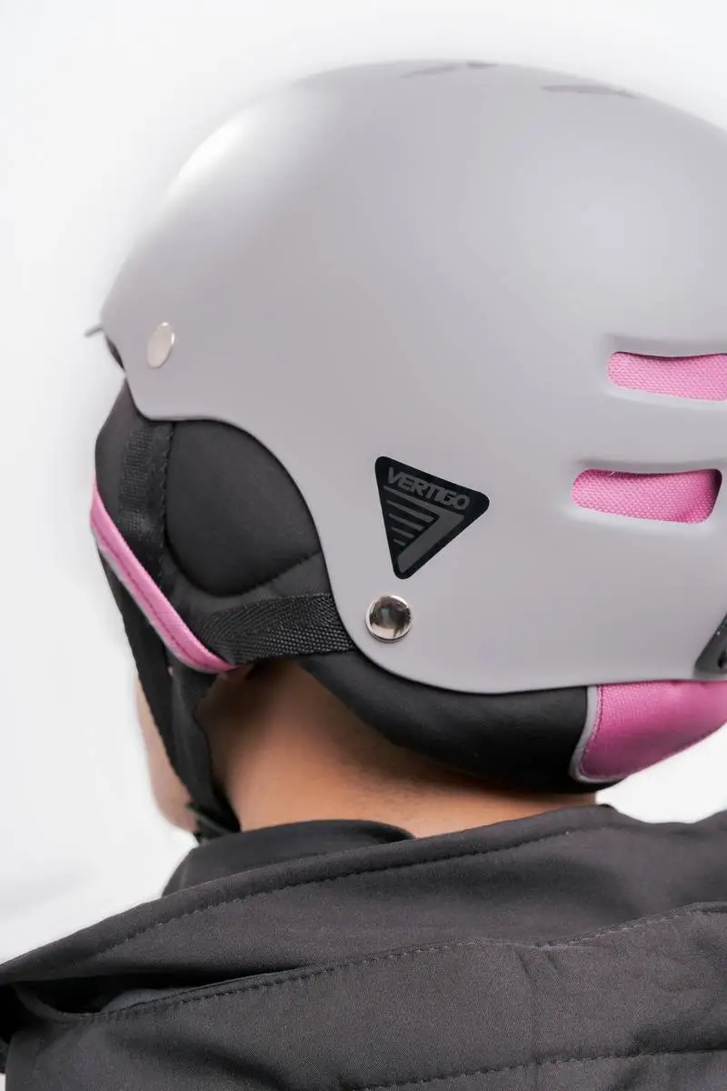 Casco Vertigo Aspen Snow Montaña Ski Gris/Fucsia