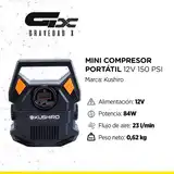 Compresor Mini Portátil 12v 150 Psi