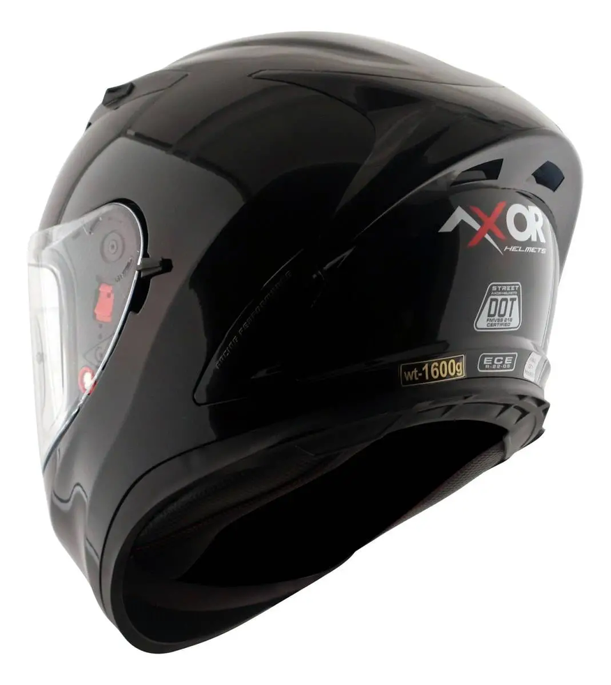 Casco Moto Integral Axor Street Solid Dos Visor Apto Pinlock
