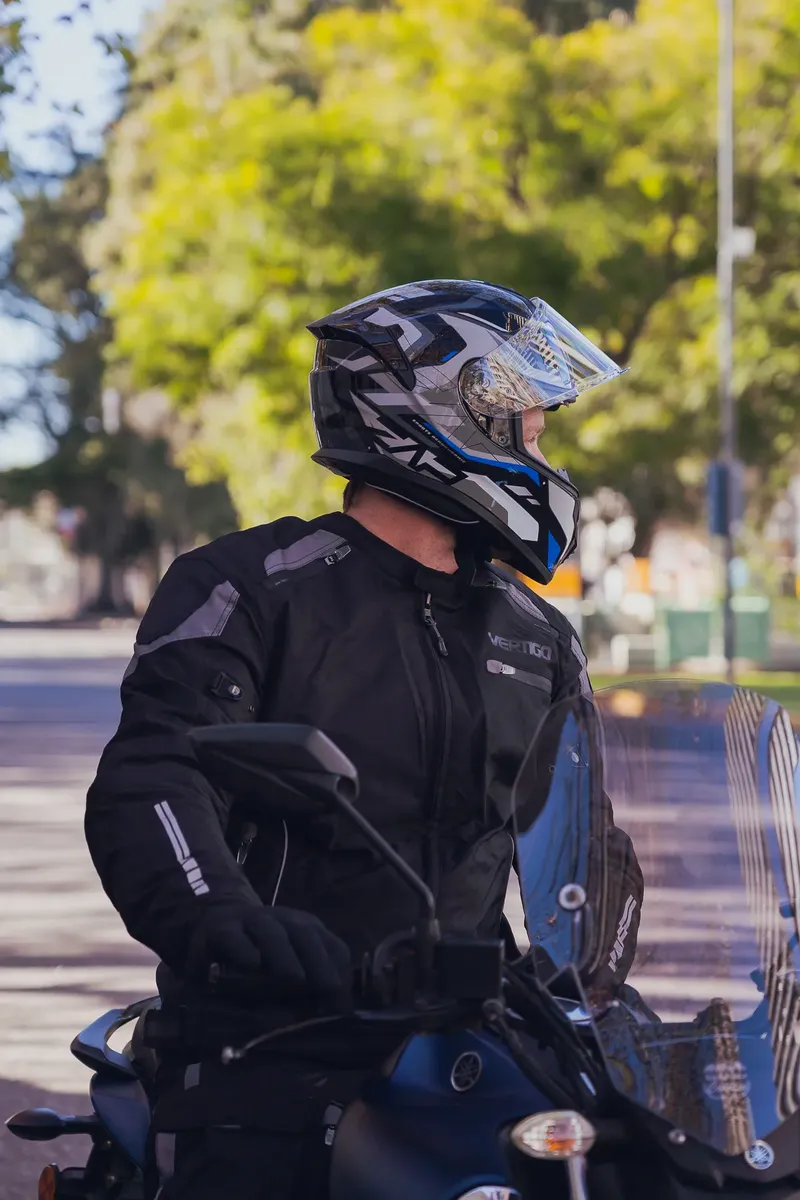 Casco Moto Vertigo Integral Zap Volt Doble Visor Alerón