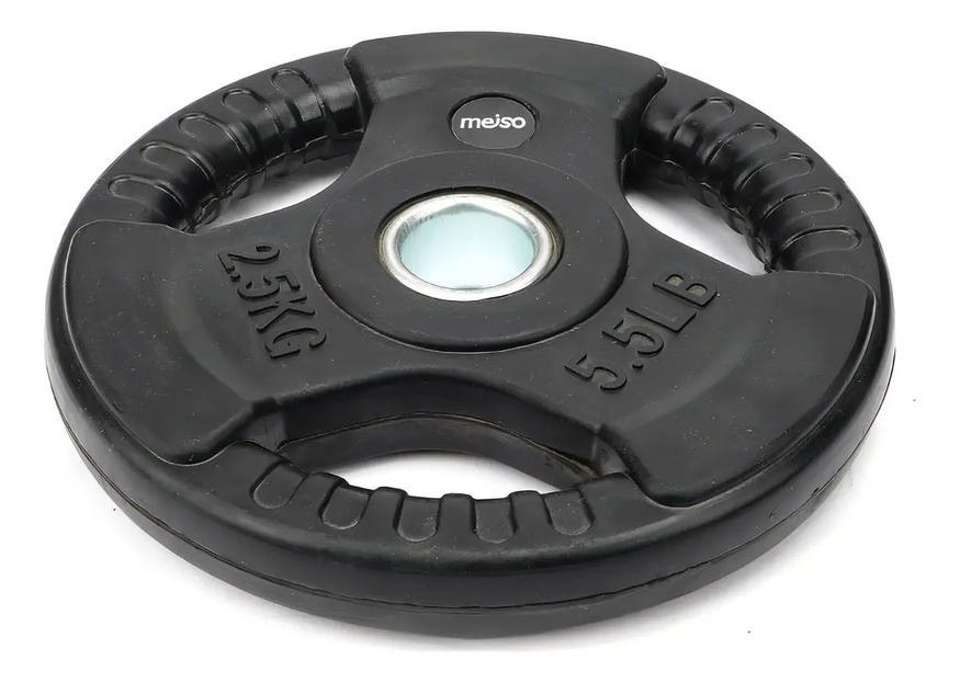 Disco Engomado Con Agarre 2.5kg 30mm Pesas Gym Fit