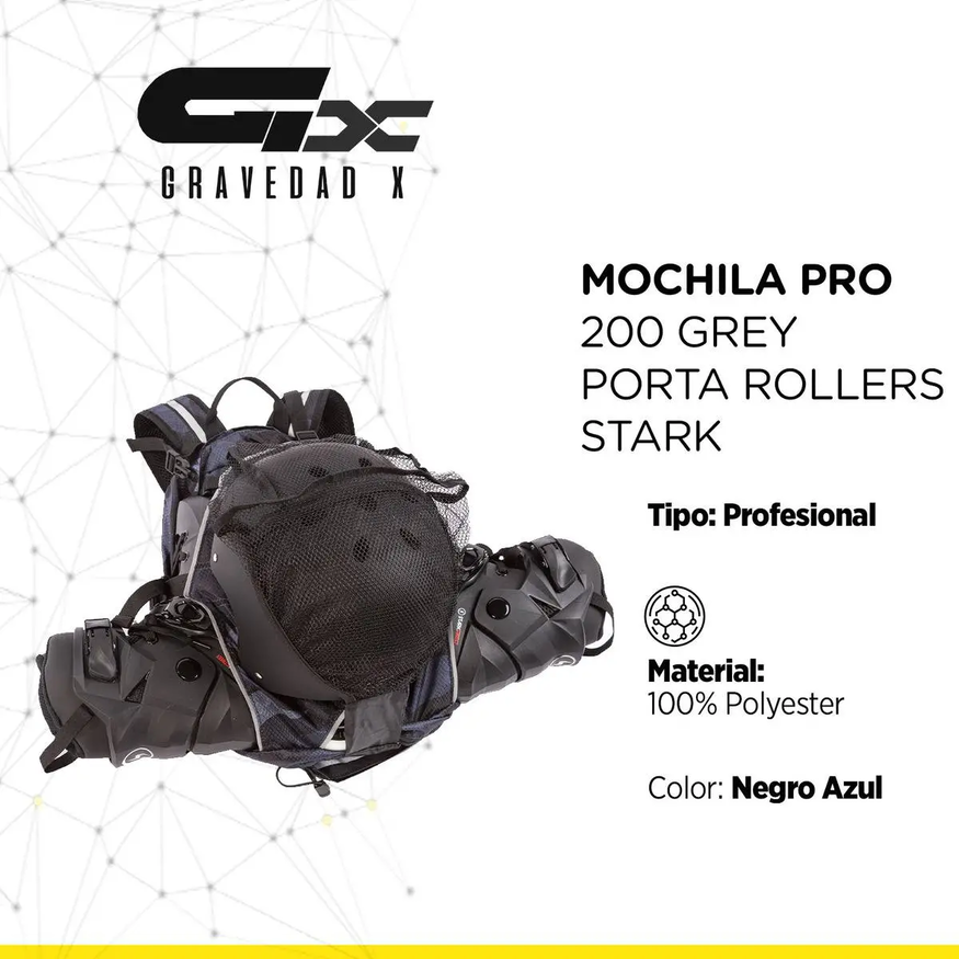 Mochila Pro 200 Grey Porta Rollers Stark