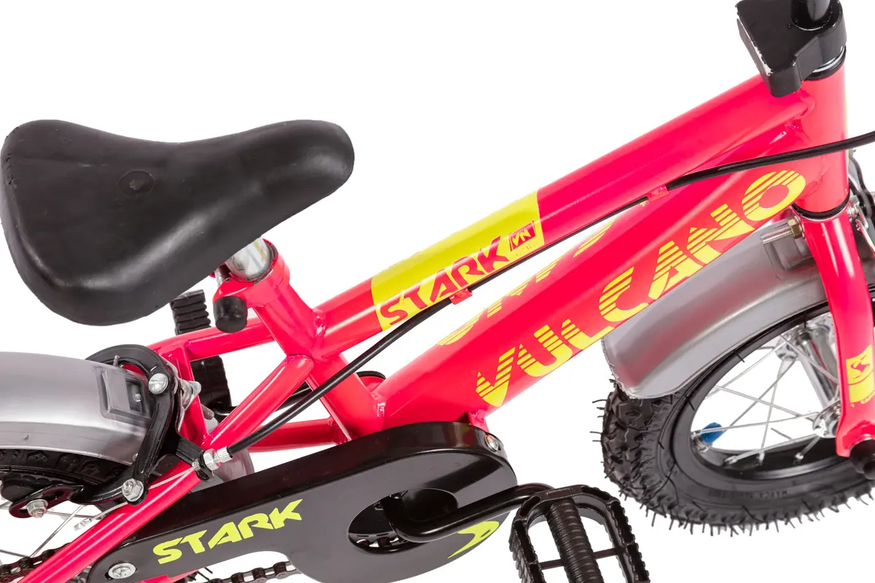Bicicleta R12 Vulcano Stark Acero Con Rueditas Varones