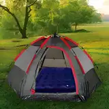 Colchón Inflable 1 Plaza Con Inflador Incorporado