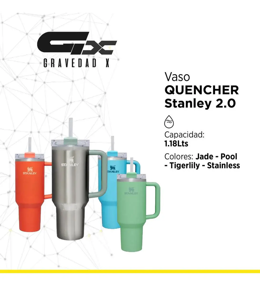 Vaso Stanley Quencher 2.0 Acero Inoxidable 1.1 Ml