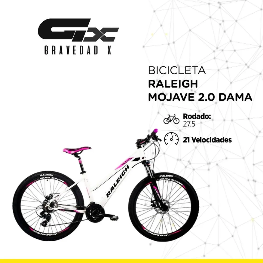 Bicicleta Mtb Raleigh M 2.0 Dama R27.5 21v