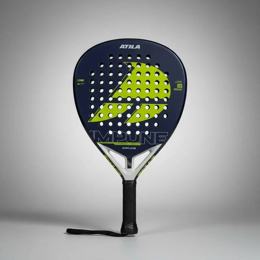 Paleta Padel Atila Impune Fibra De Vidrio Diamante Núcleo Eva