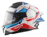 Casco Moto Axor Brutale Doble Visor Con Pinlock Doble Alerón B-R BRILLO L