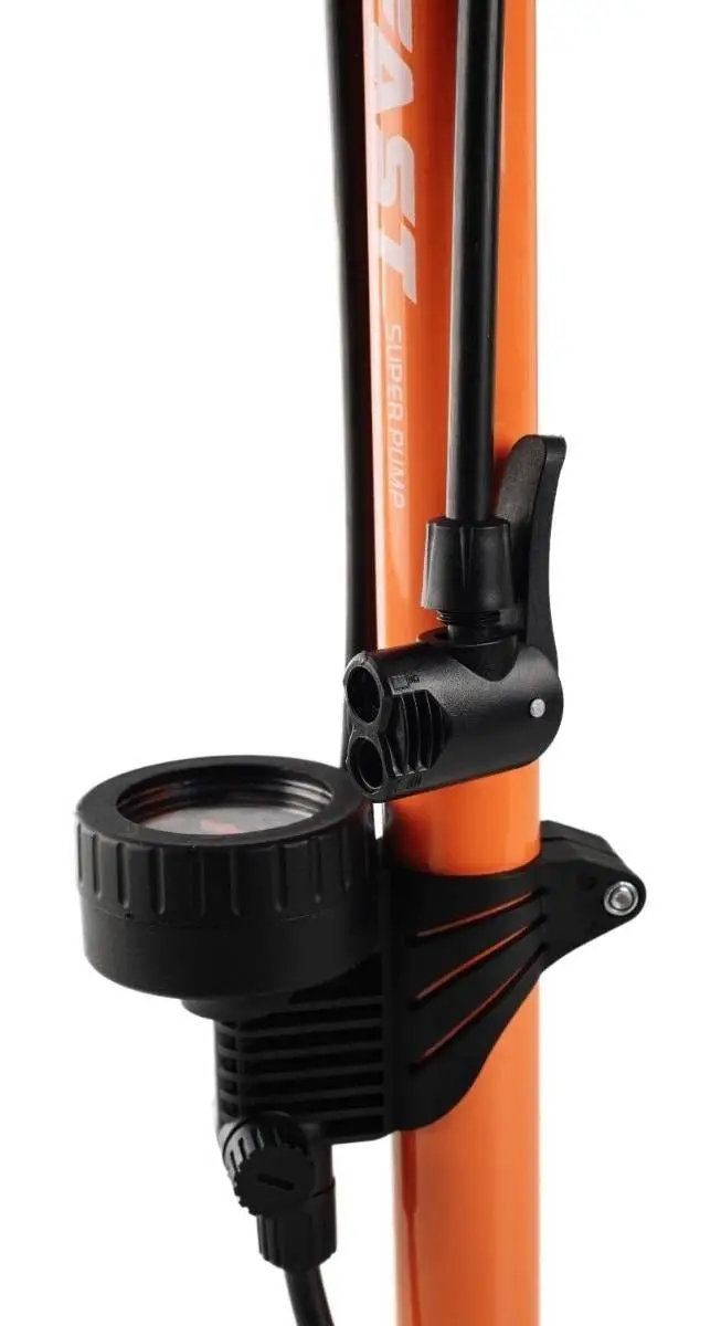 Inflador De Pie Bicicleta Aluminio C/manometro