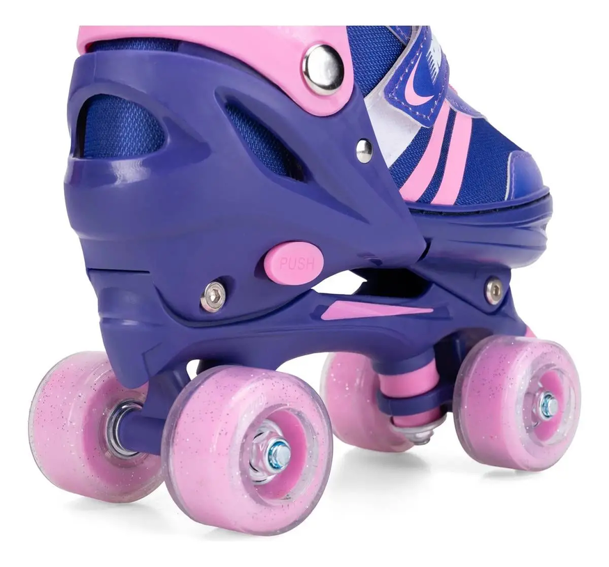 Patines Niños 4 Ruedas Extensible Ajustables Rainbow
