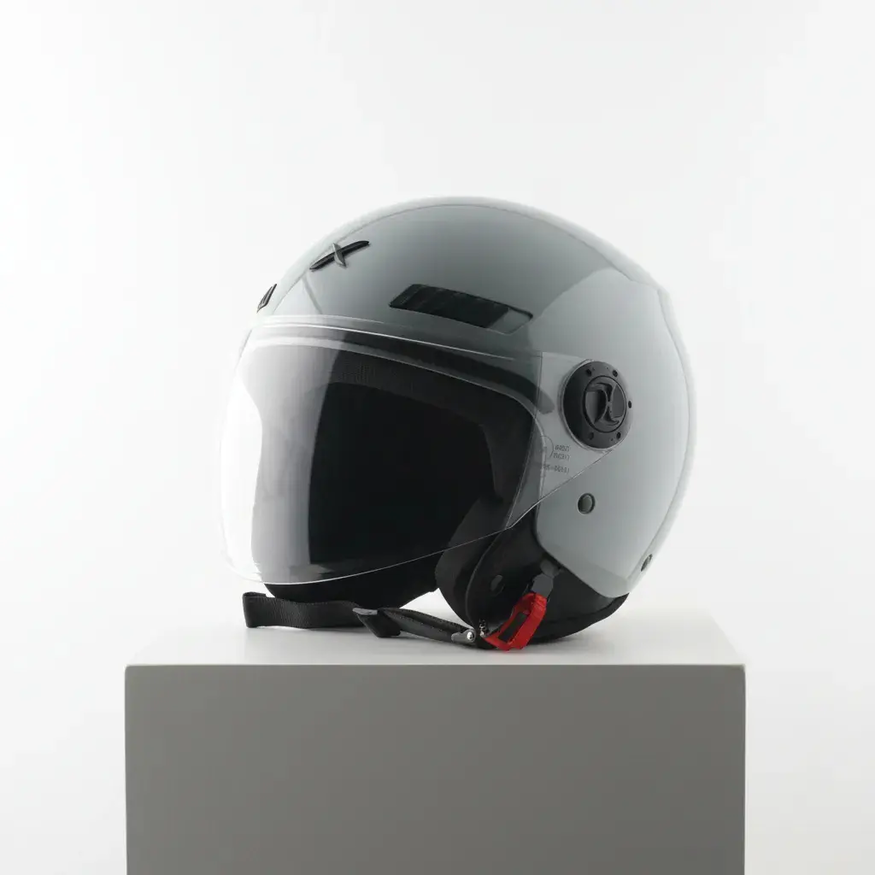 Casco Moto Abierto Con Visor Axor Kioto Solid Doble Certificación