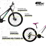 Bicicleta Mtb Raleigh M 2.0 Dama R27.5 21v