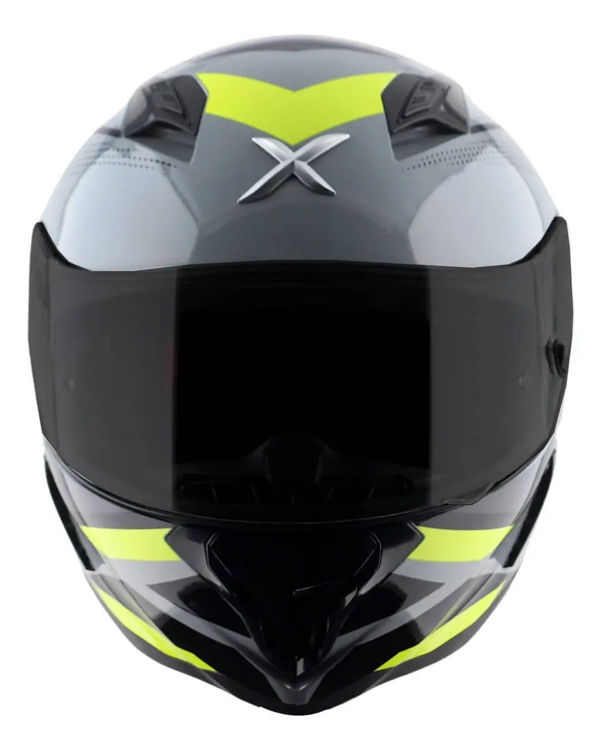 Casco Moto Integral Axor Hunter Alerón Doble Certificación