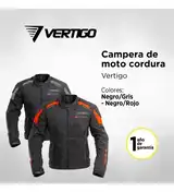 Campera Vertigo Cordura Desmontable Protecciones