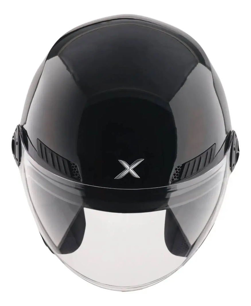 Casco Moto Abierto Con Visor Axor Kioto Solid Doble Certificación
