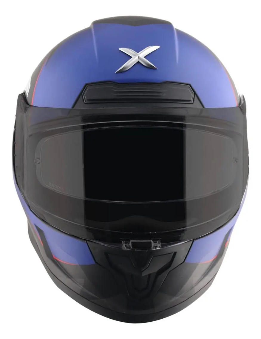 Casco Moto Integral Axor Saber Shadow Doble Certificación