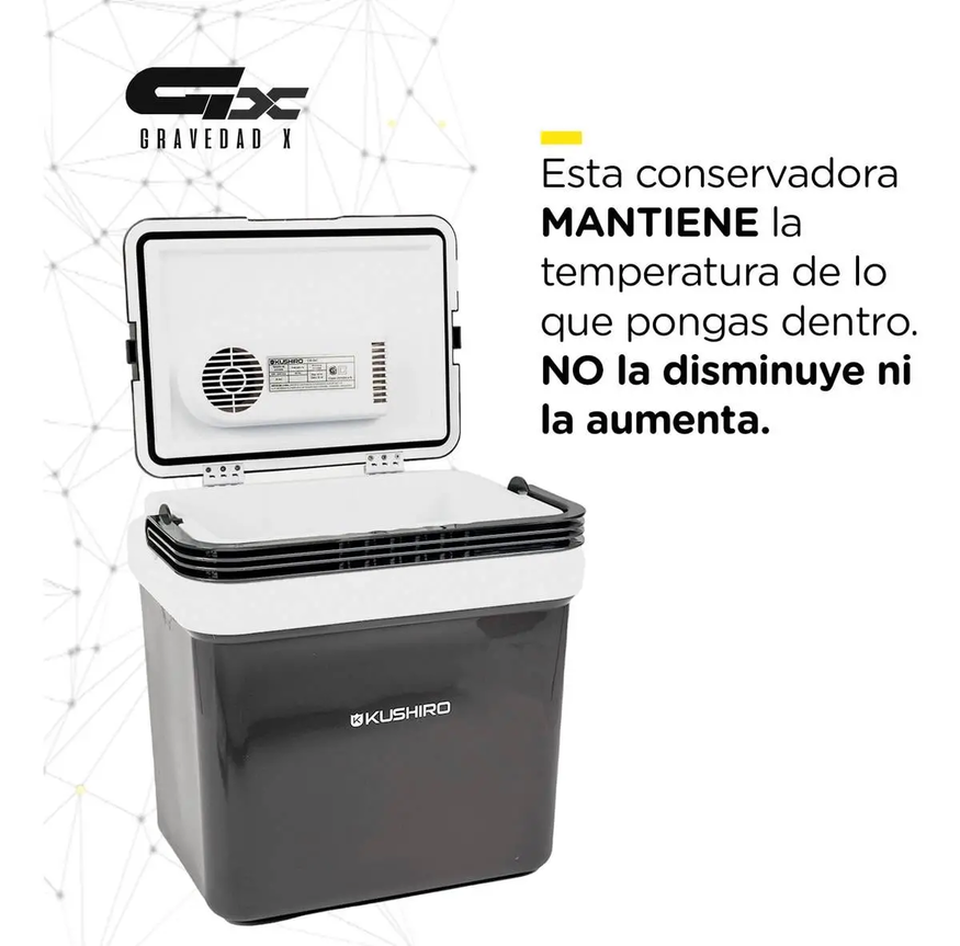 Conservadora Eléctrica 24l Frio Calor 12v Kushiro