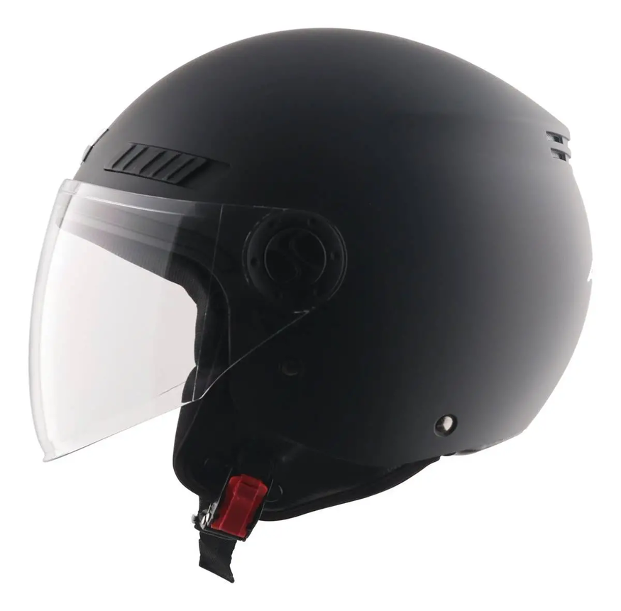Casco Moto Abierto Con Visor Axor Kioto Solid Doble Certificación