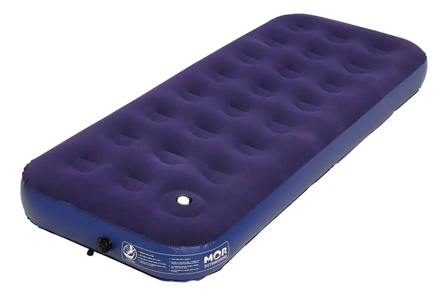 Colchón Inflable 1 Plaza Con Inflador Incorporado