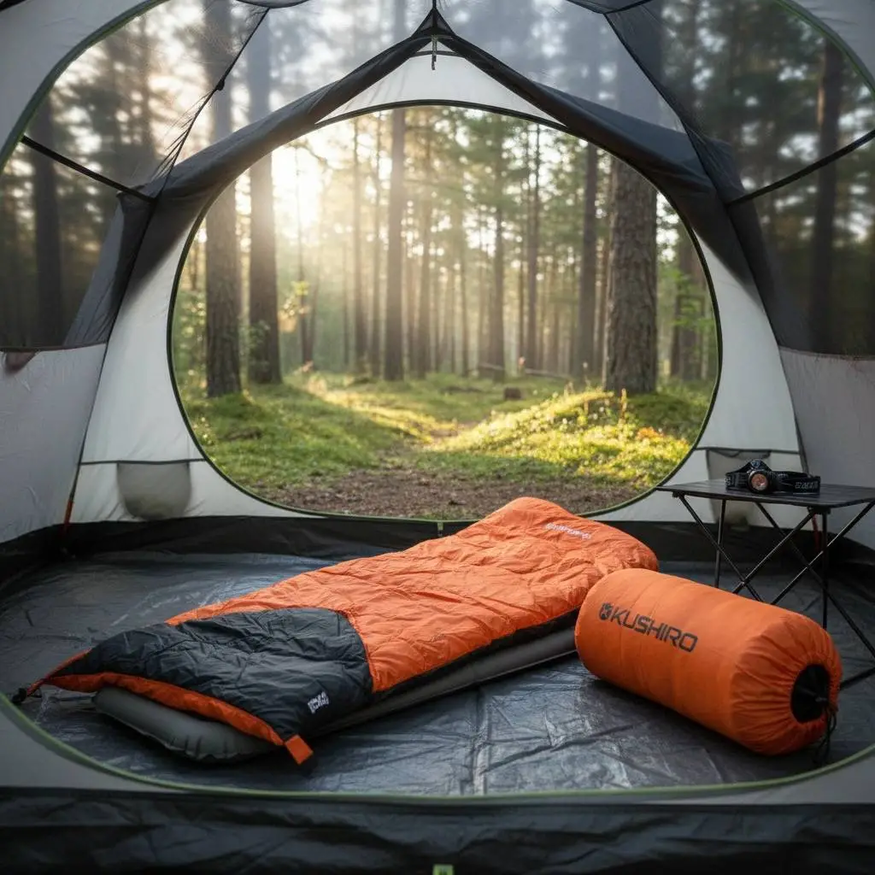 Bolsa De Dormir Rectangular Camping Pesca Kushiro