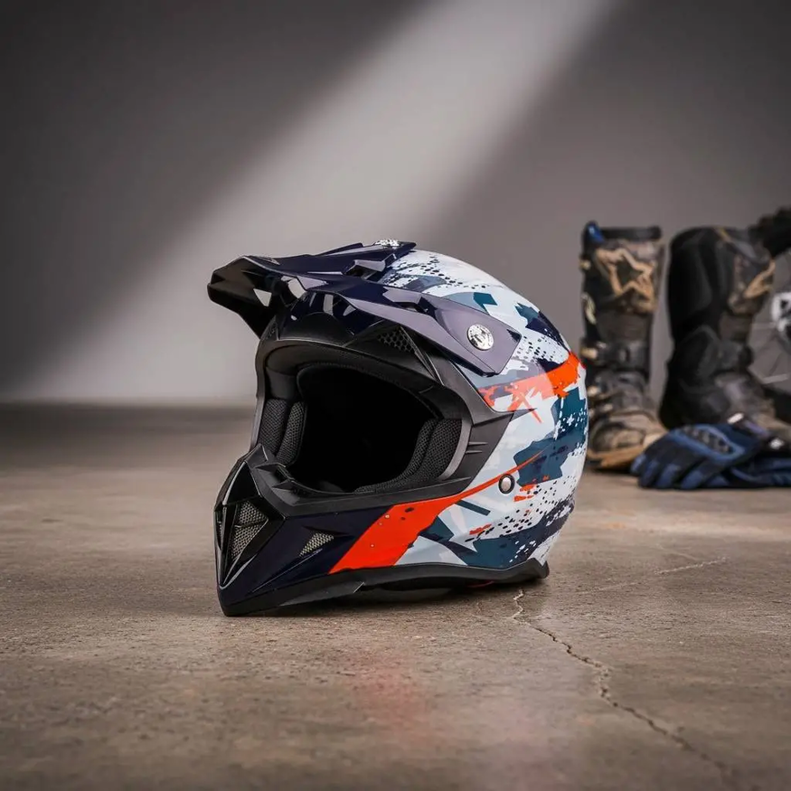 Casco Moto Vertigo Para Niños Enduro X-turbo Off Road