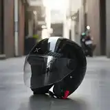 Casco Moto Abierto Con Visor Axor Kioto Solid Doble Certificación
