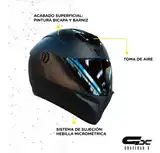 Casco Moto Integral Vertigo V50 Dark Full Aleron