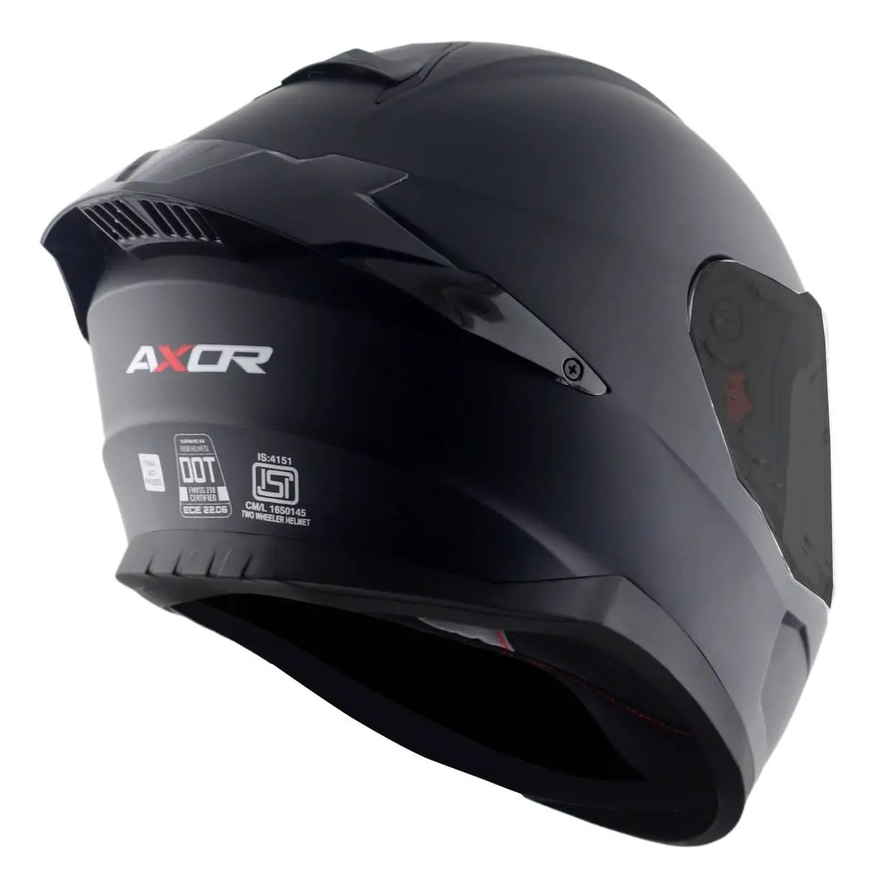 Casco Moto Integral Axor Saber Solid Doble Certificación
