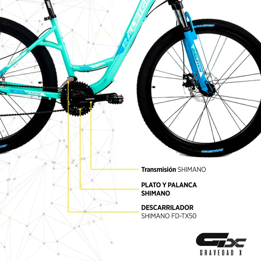 Bicicleta Raleigh Venture27.5 Aluminio Suspensión