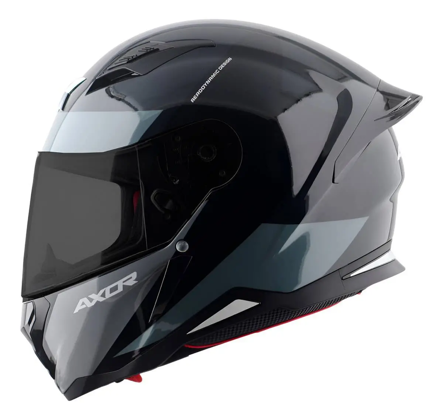 Casco Moto Integral Axor Hunter Alerón Doble Certificación