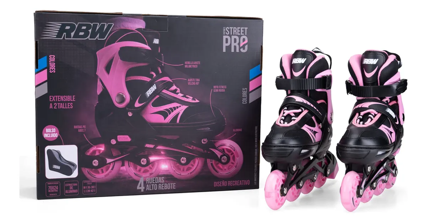 Rollers Patin Infantiles Extensibles Rbw 4 Ruedas Street Pro